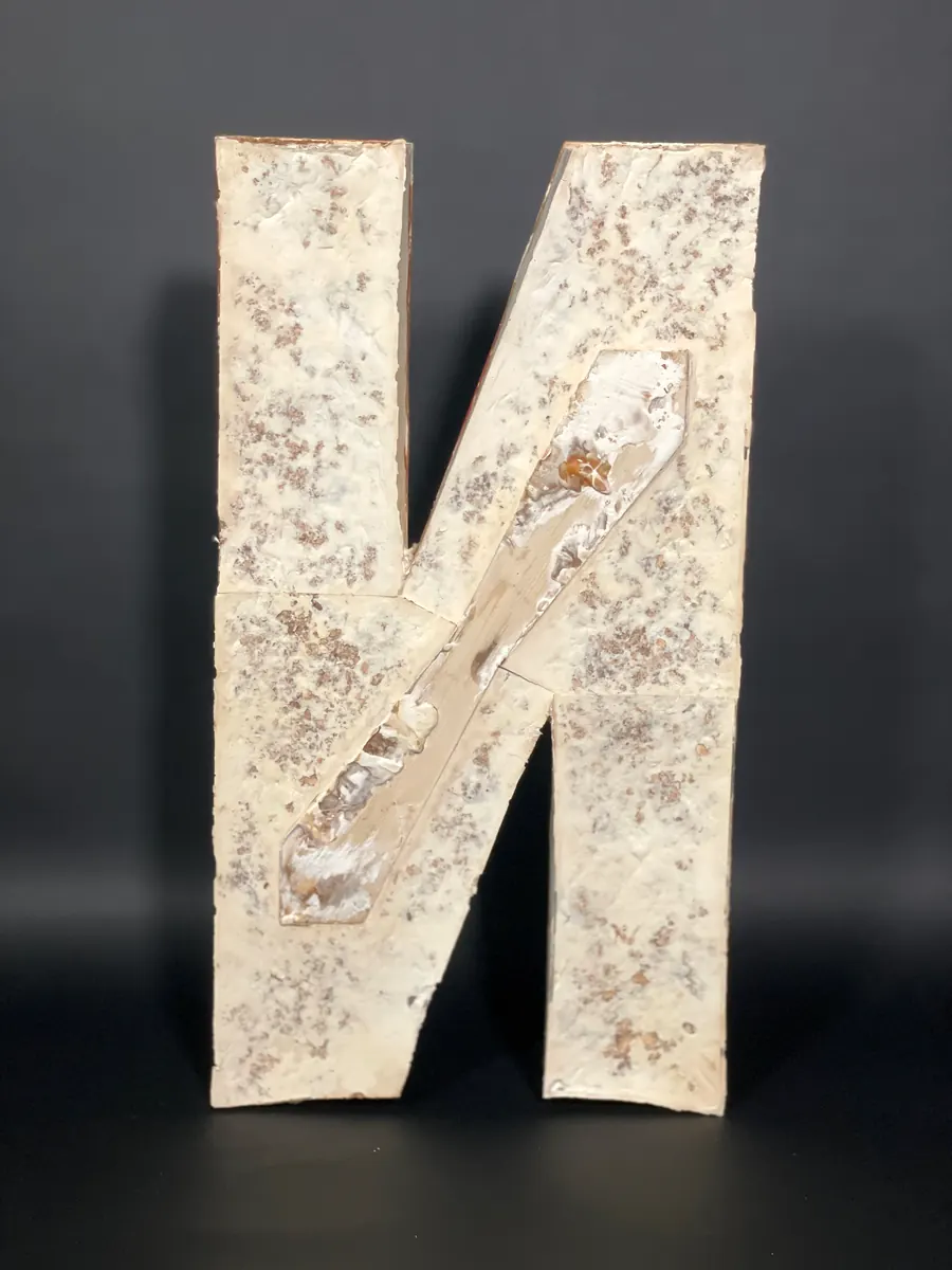 The back of a letter, white mycelium over coconut fibre