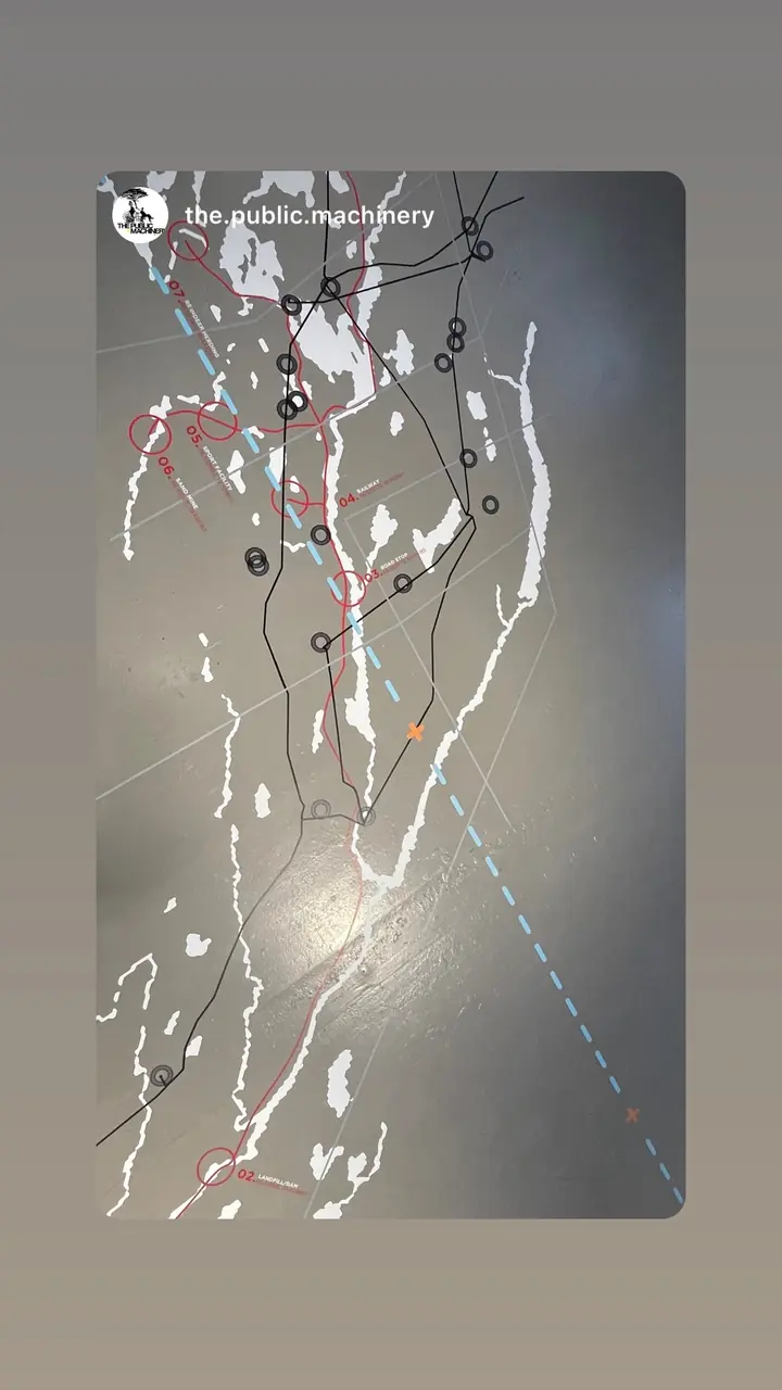 Story by the.public.machinery: a map of branching lines